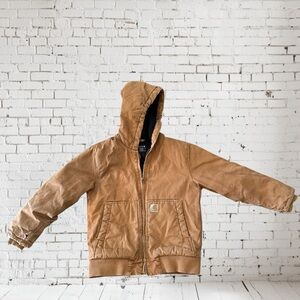 SOLD‼️ Carhartt Kids Tan Hooded Jacket